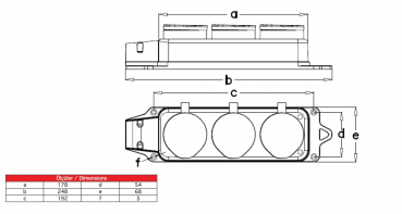 Preview: Schutzkontakt 3-Fach Steckdosenleiste IP44 in Orange